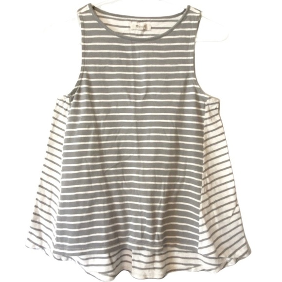 Madewell Forward-Seam Tank Top in Stripe Size XS - Picture 2 of 6